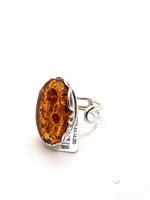 Anello Domar Donna Ambra in Argento Ambra AMBER-AN-14-280